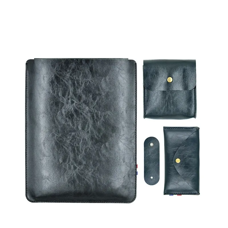 sacoche pour ordinateur portable en cuir pu pour dallas m2, macplepro 14, poudres d'ordinateur ultra minces, étui bloimeed, 14 pouces