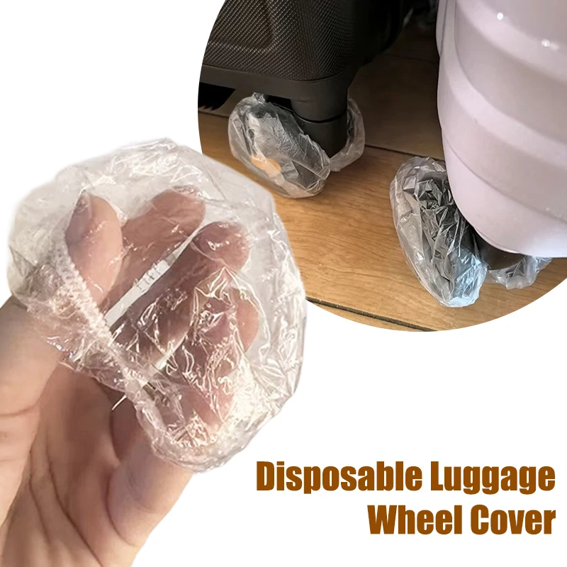 50-200 pièces housses de roue de bagage valise de voyage protecteur de roue anti-poussière protecteurs de valise accessoires de étui de voyage durables