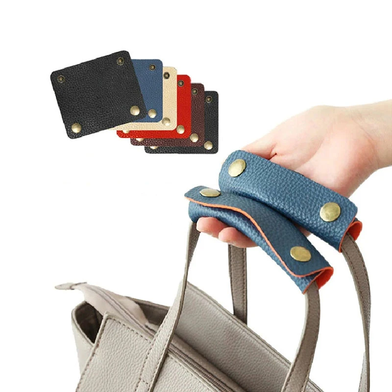 poignée de valise souple en cuir rond pour sac à bagages, accessoire de protection anti avc pour poussette