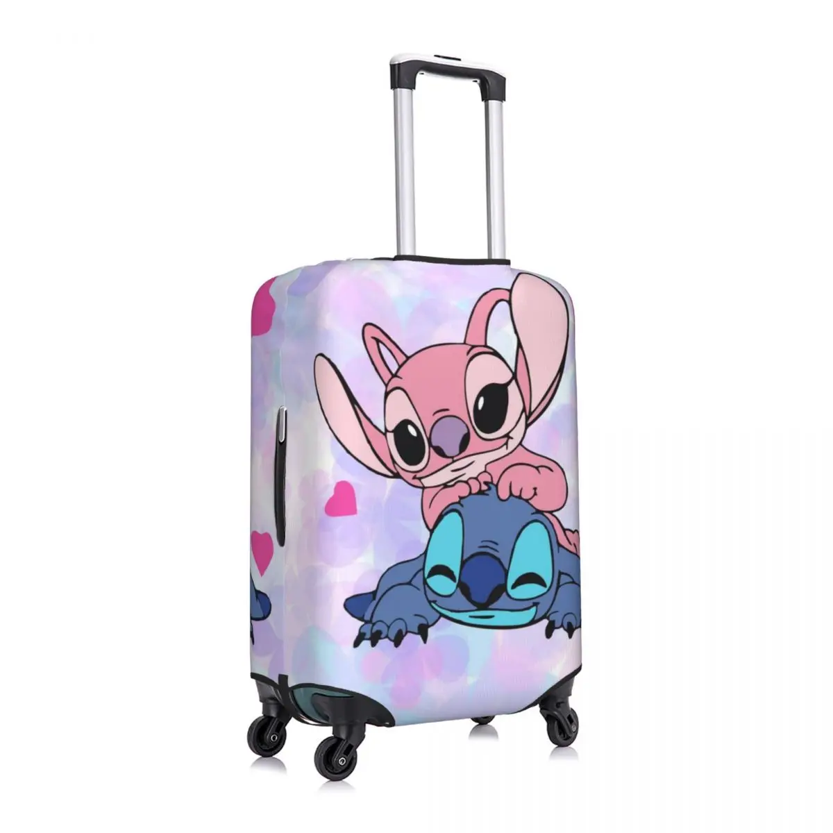 housse de valise de dessin animé à points personnalisés, housses de bagages de voyage lavables pour 18 à 32 pouces