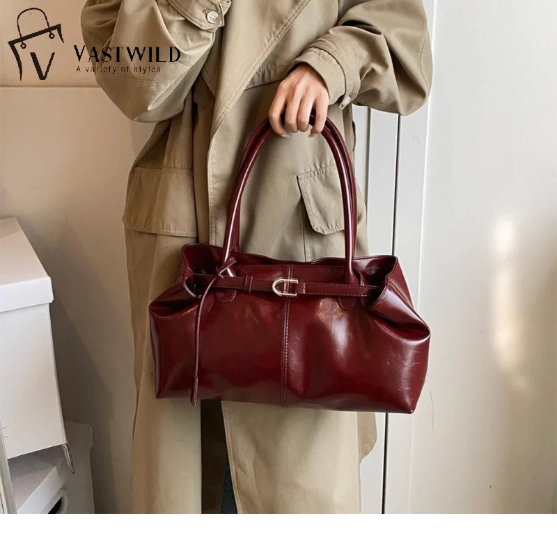 Sac à main Hobo en cuir PU, sac à bandoulière ample rétro à poignée supérieure, grands sacs de travail pour femmes, travail, Shopping, voyage