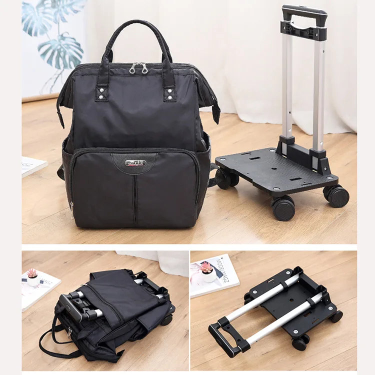 sac à roulettes pour voyage sacs à roulettes femmes sac à dos de voyage avec roues oxford grande capacité voyage bagages roulants valise sac