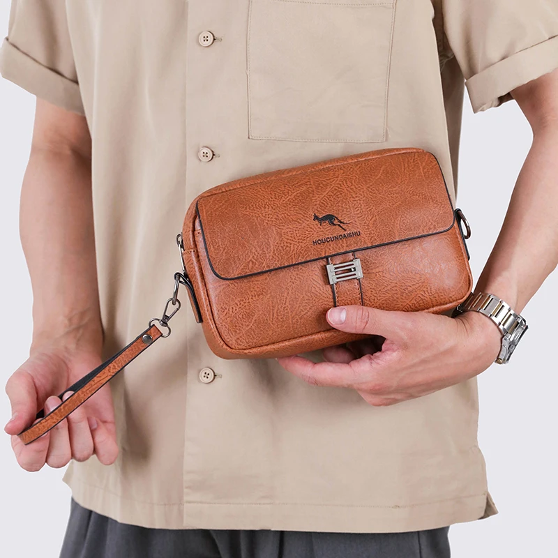 sacs à bandoulière en cuir décontracté mini hommes sac à main petit sac à bandoulière pour hommes concepteur vintage en cuir sac de messager petit hommes shoul