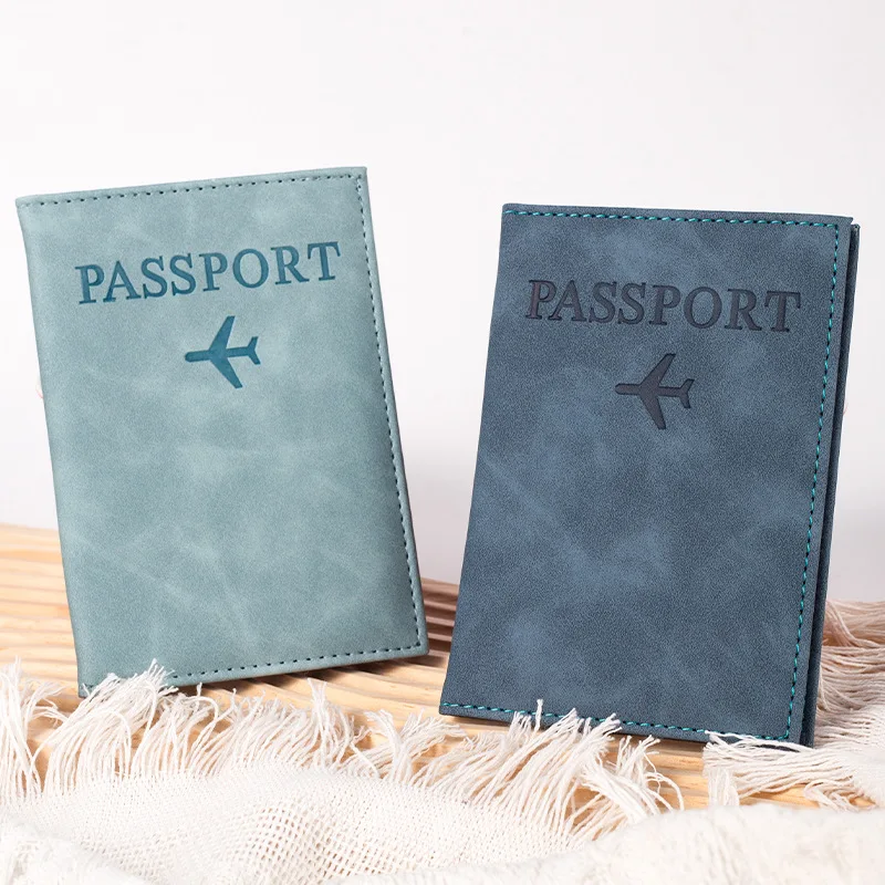 étui de couverture de passeport d'avion pour femmes et hommes, étui de passeport de voyage, mignon portefeuille de passeport, porte-monnaie pour fille