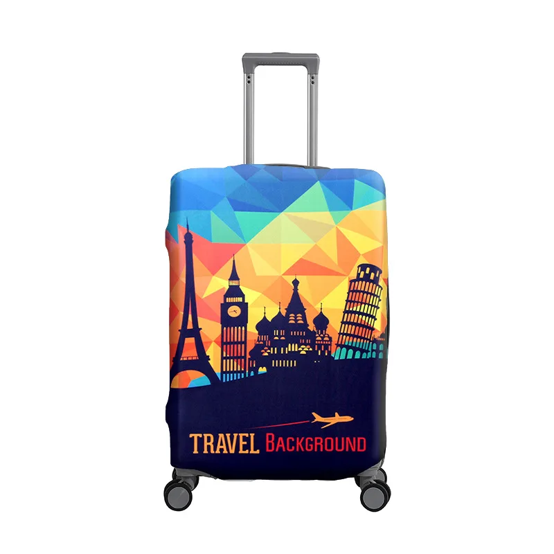 housse de protection épaisse pour bagages de voyage, housse anti poussière avec extracteur, coque extérieure de valise en cuir résistante à l'usure