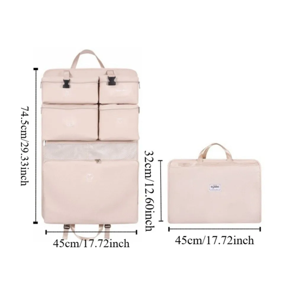 pochette de rangement de bagages suspendue, grande capacité, valise anti poussière, sac de rangement de vêtements, résistant à l'humidité, lavable