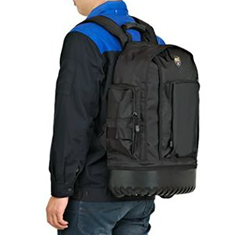 Valise d'Électricien, Sac à Outils, Sacs de Rangement à Roues, Poche Multifonctionnelle pour Garage, Quincaillerie de Menuisier, Fournitures