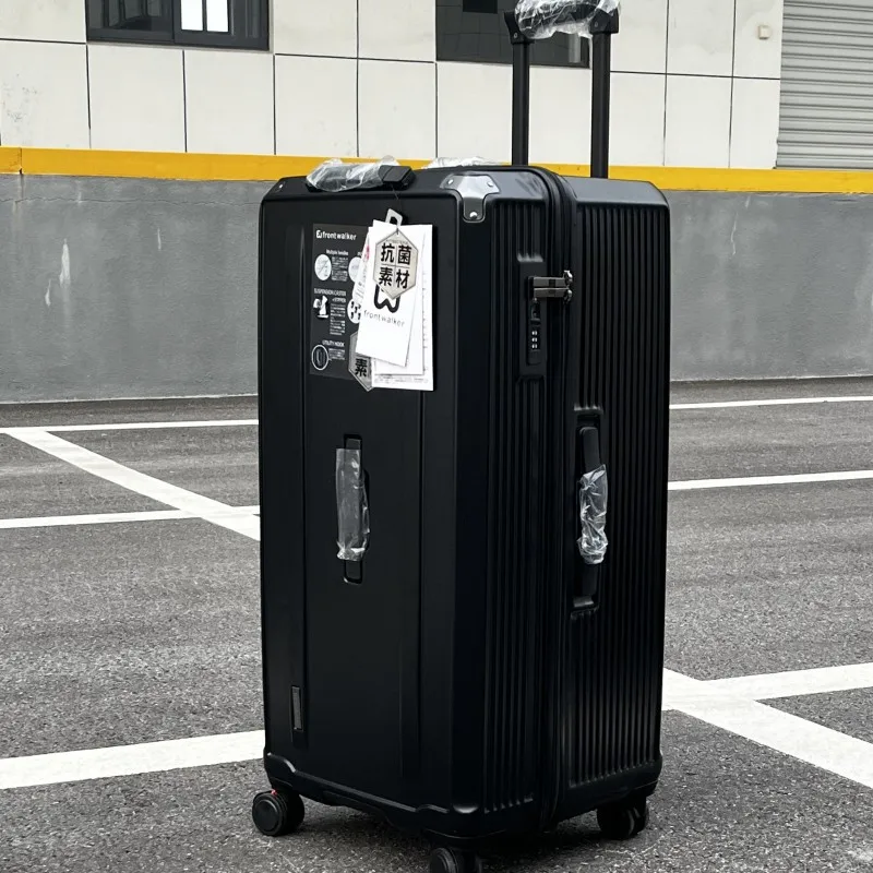 valise rectangulaire grande taille, bagage à roulettes léger, sac de voyage avec cinq roues, boîtier de chariot pc anti chute unisexe