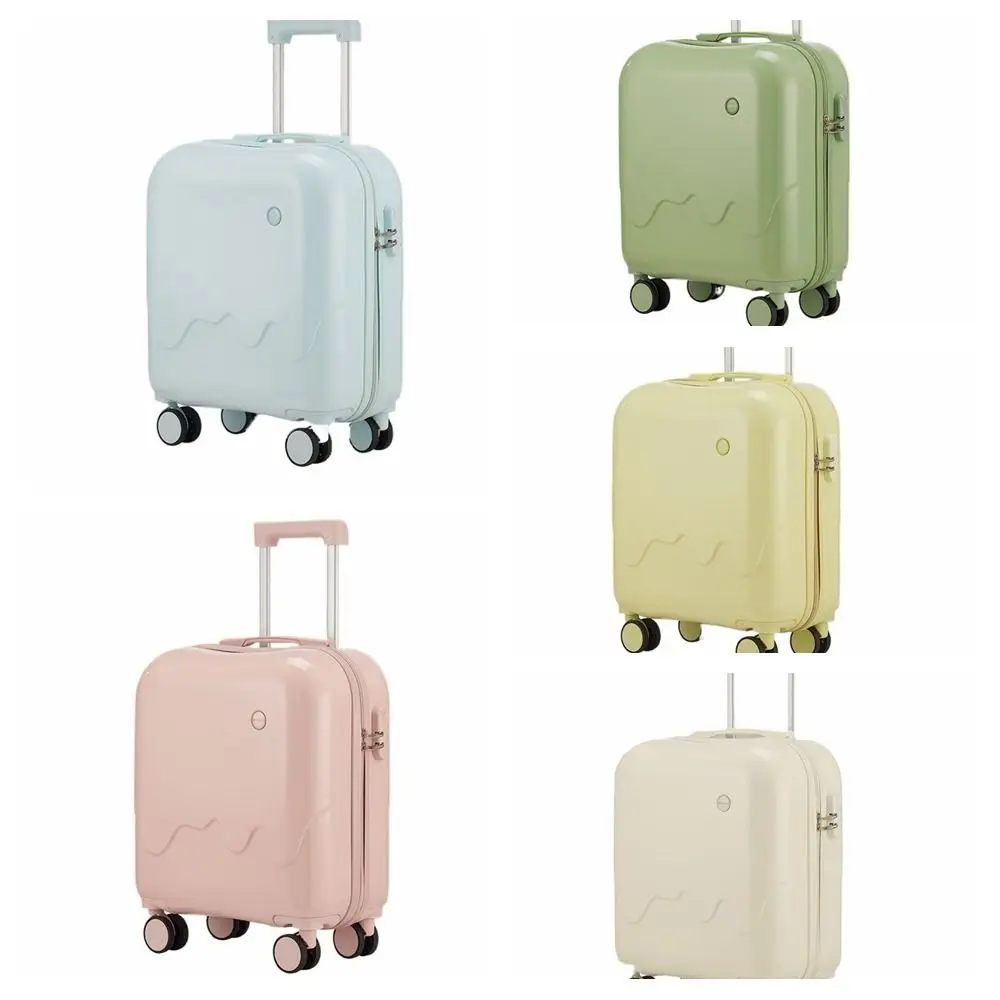 Étui d'embarquement carré pour crème glacée de 18 pouces, bagage de voyage, valise de cabine, sac à bagages roulant, porte gobelet