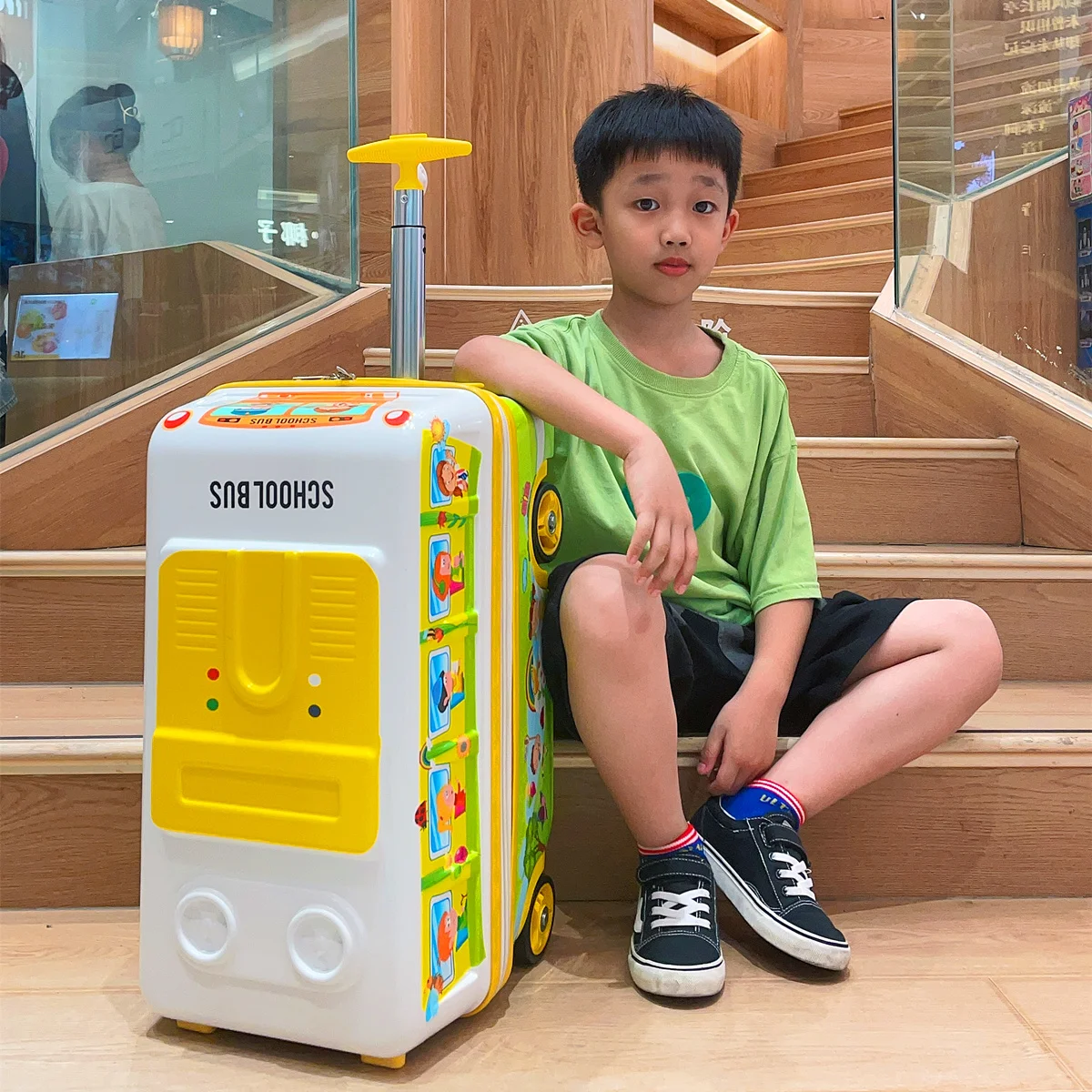 valise de voyage à roulettes pour enfants, bagages pour enfants de dessin animé mignon, peut être ldand monté, valises à roulettes, fermeture éclair