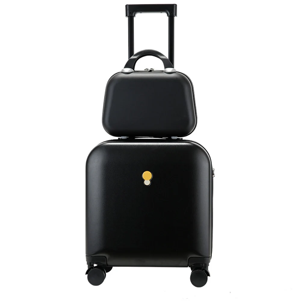 ensemble de valise à roulettes universelle pour femme, valise de voyage, bagage 18 amaran, matériau super compressif, abs, pc