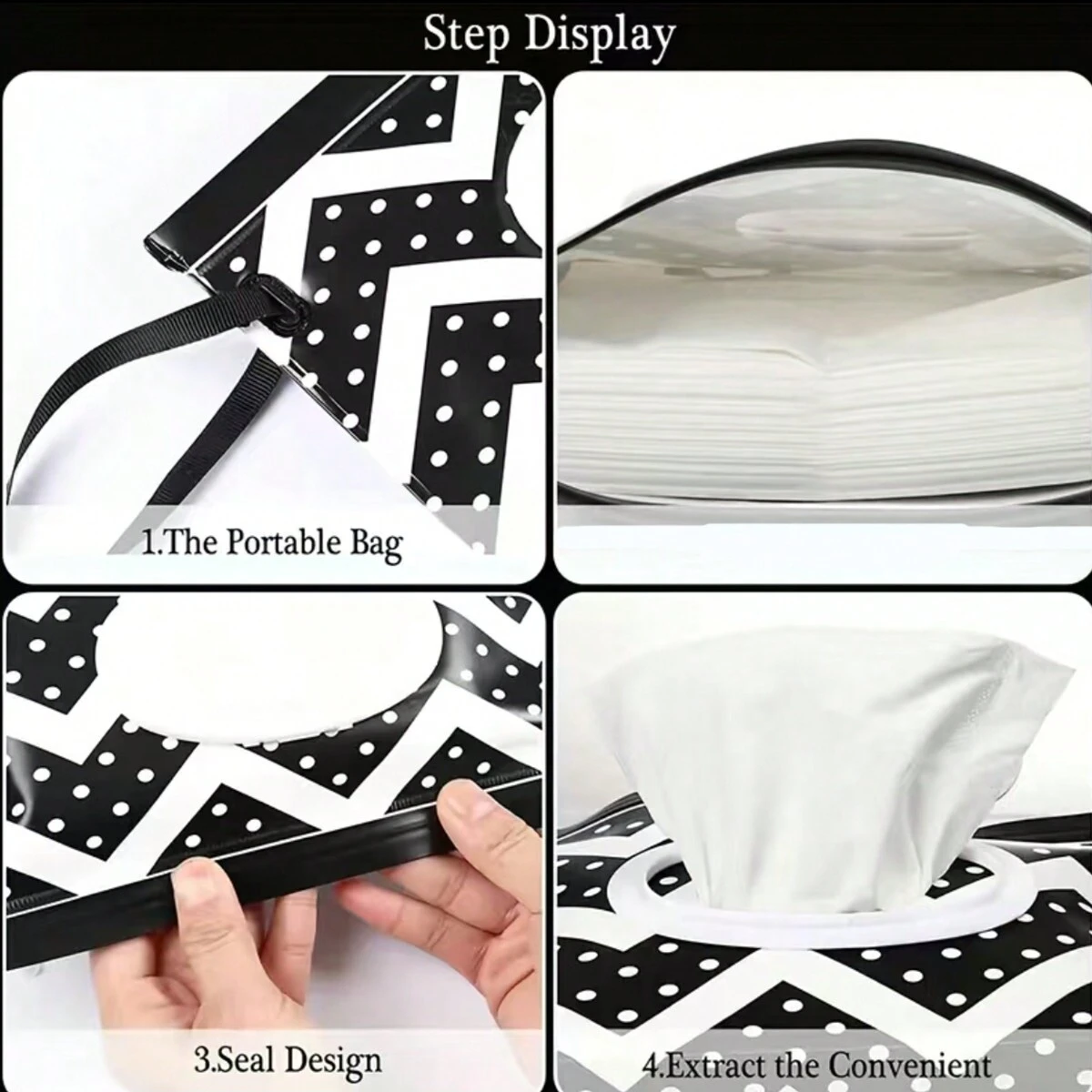 Étui pour lingettes pour bébé, porte mouchoirs de voyage, sac de rangement pour lingettes humides, pochette réutilisable pour lingettes humides pour voyage, sacs pour masques, sacs à mouchoirs, lingettes humides