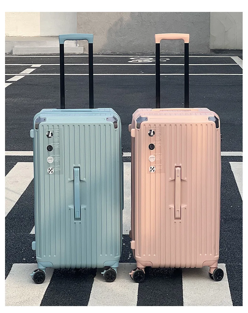 porte gobelet de grande capacité pour femmes et filles, valise à bagages, chargement usb, bagage à main d'embarquement, voyage, 20 ", 24", 2024 ", nouveau, 26/28