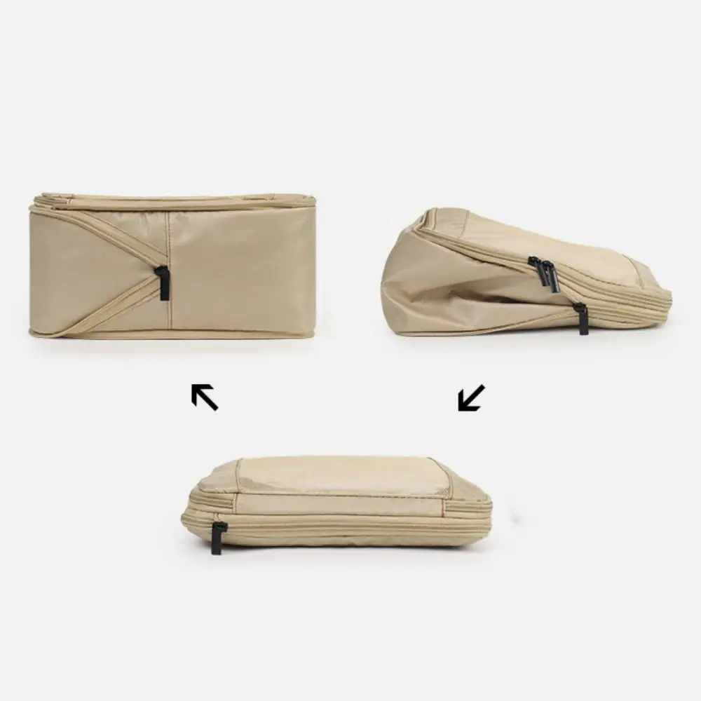 ensemble de sacs de rangement de voyage portables, pochette de valise pliable à compression, organisateur de bagages transparent polyvalent 4/6 pièces