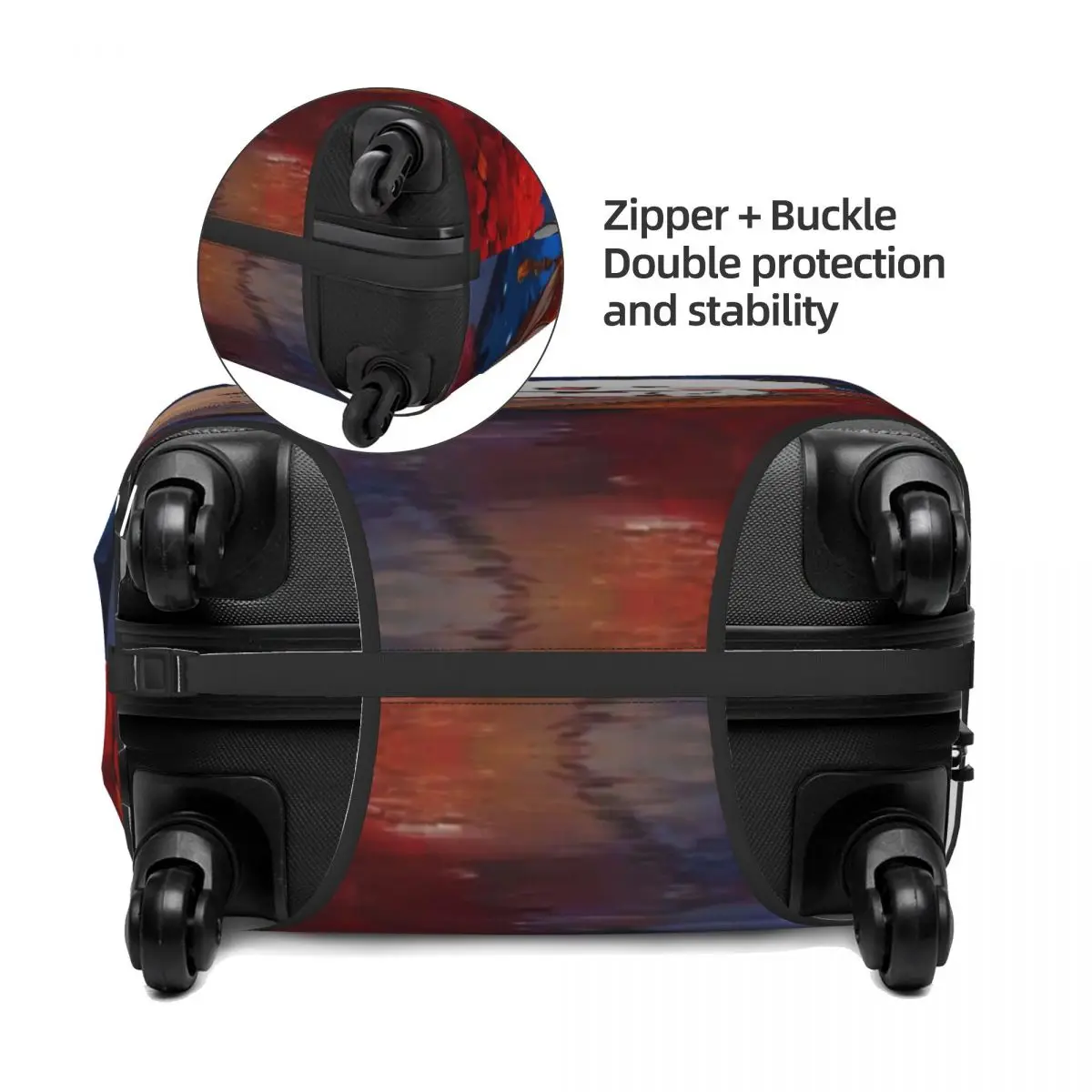 bubu & dudu housse de valise vacances business stretch bagages accessoires protecteur