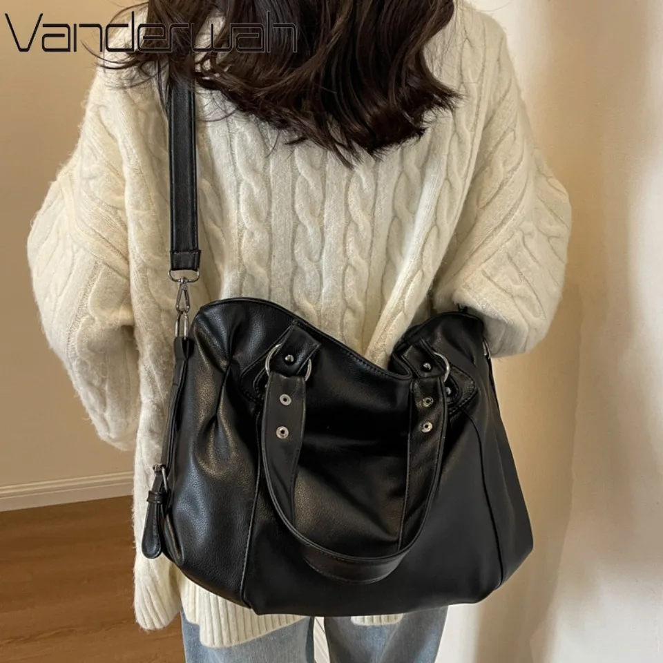 sac à main hobo femme grande capacité sacs à bandoulière grand style sac fourre tout décontracté dames a4 sacs à bandoulière en cuir souple sac d'affaires