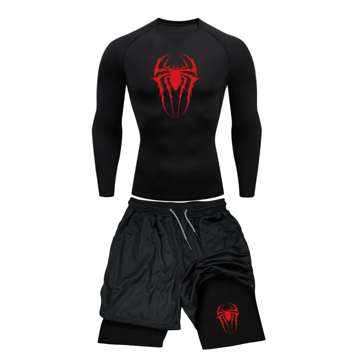 combinaison de compression hommes t shirts + pantalons fitness boxe muay thai shorts vêtements hommes rashguard jiu jitsu ensembles de gymnastique maillots bjj boxeo