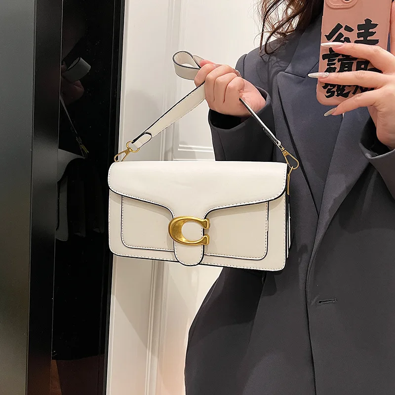 luxe grade 2025 sac à bandoulière carré exclusif pour femme solide couleur esthétique, niche style design et quotidien, élégant