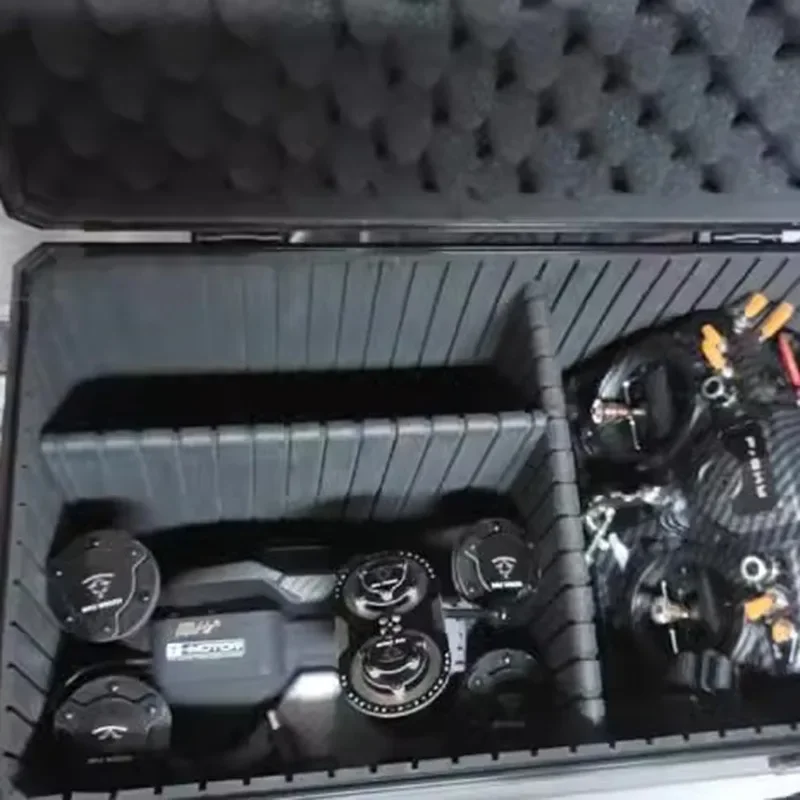 valise de rangement en aluminium, grand étui rigide, boîte de rangement d'outils, boîte à outils multifonctionnelle, étanche, sûre et portable pour mécanicien de voiture