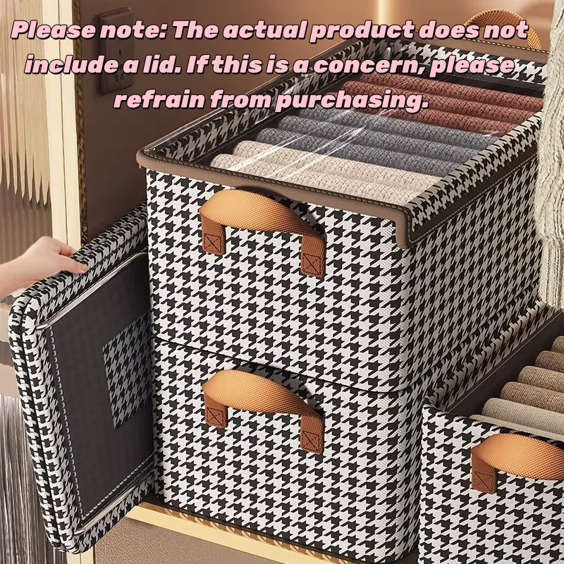 organisateur de valise sans couvercle, panier de rangement pliable avec poignée, boîte de rangement de bureau pour chambre à coucher, dortoir, 1 pièce