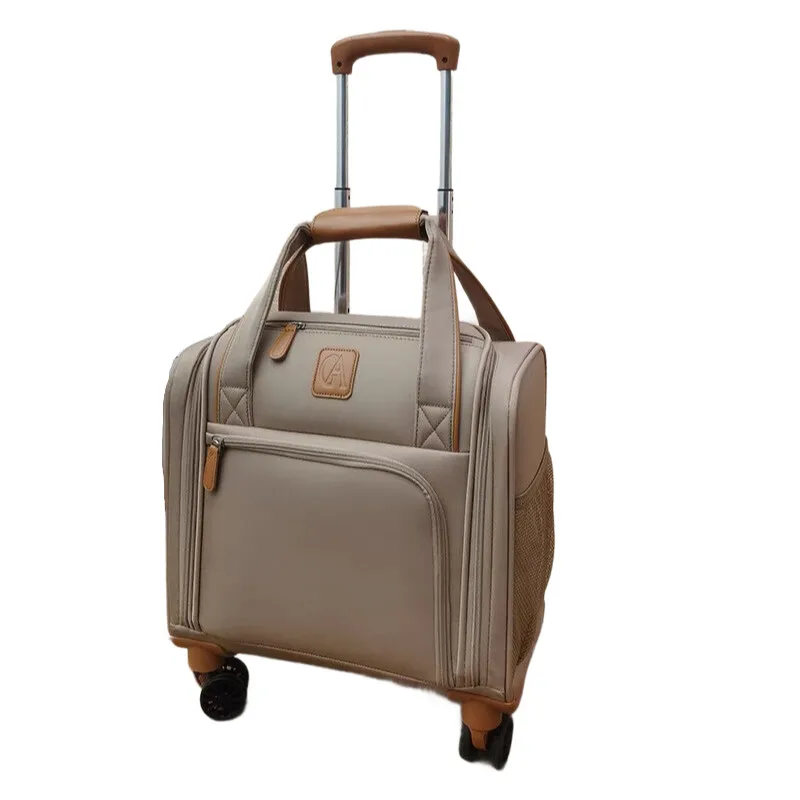 valise à bagages roulante pour conduite aérienne, sous le siège, valise pilote légère de 16 pouces pour hommes et femmes, sacs à roulettes