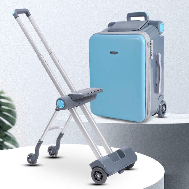 sacs de voyage à roulettes avec garde corps pour enfants, bagages pour enfants, valises pour enfants, étui à bagages à roulettes, 20 po