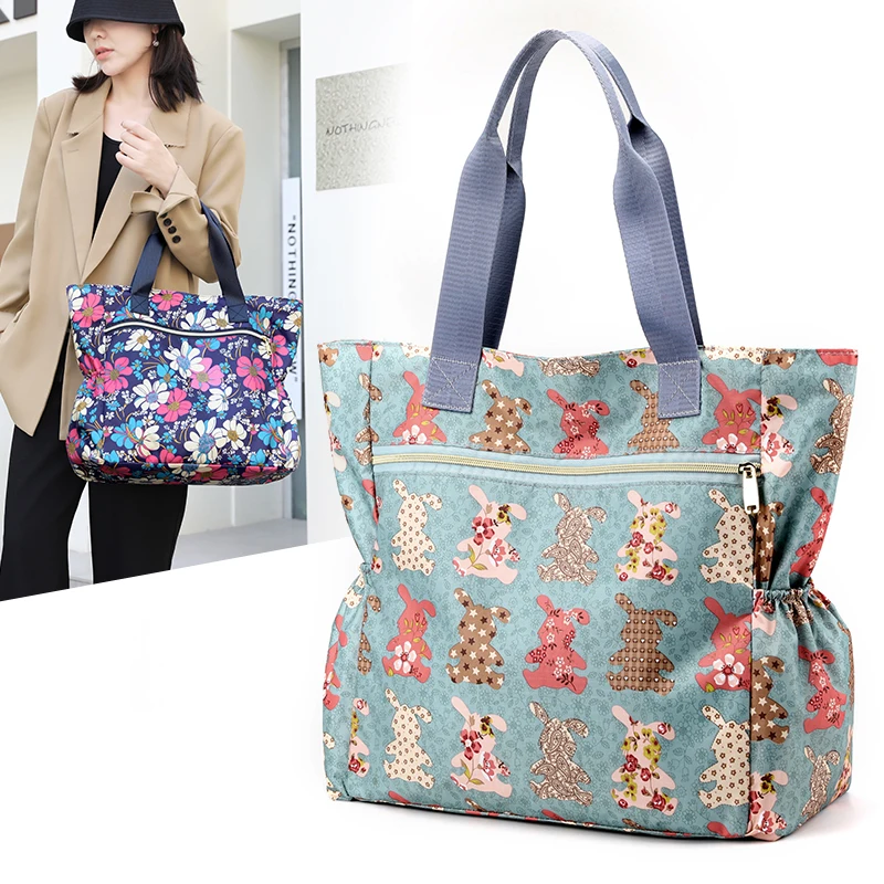 sac à main en tissu de grande capacité pour femme, sac à poignée supérieure, style azole, sac à provisions pour filles, sac de voyage pour femme, haute qualité