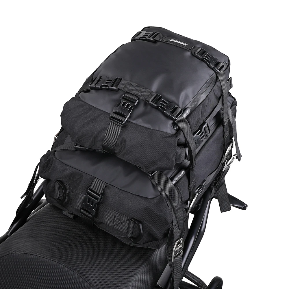 pack de bagages pour moto, sac de siège arrière multifonction étanche pour motocross 10l 20l 30l, sac à dos d'équitation en plein air