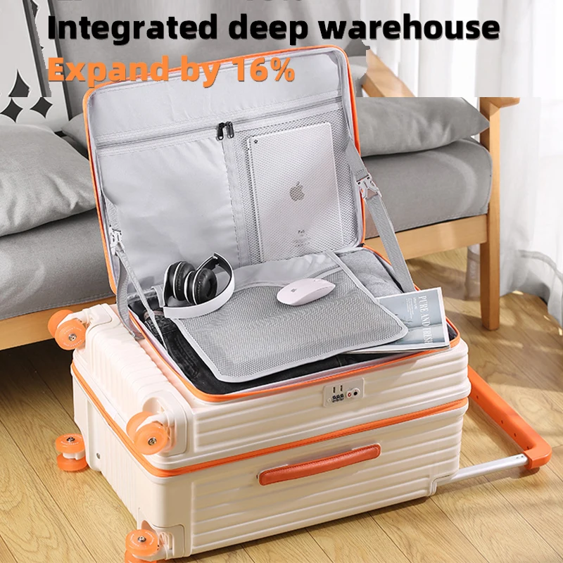 sushimu un bagage à ouverture avant, une valise trolley extensible, une valise cabine de 20 pouces, une valise de voyage en pc pure