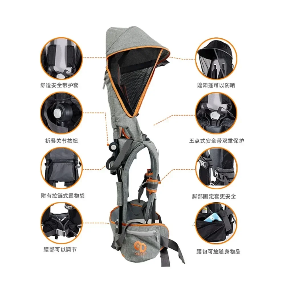 1 pièces porte enfant selle bretelles enfants sac de voyage avec bretelles papa randonnée simple épaule porte bébé