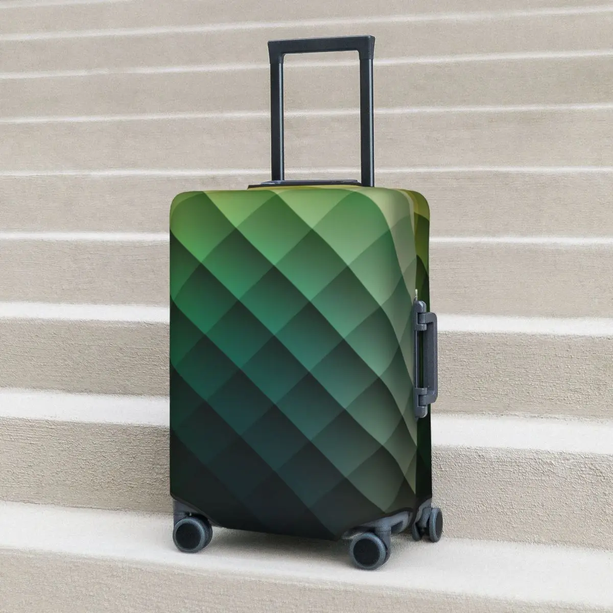 Housse de valise imprimée losange, mode géométrique, motif Simple, voyage de croisière, vacances, fournitures de bagages élastiques, protecteur