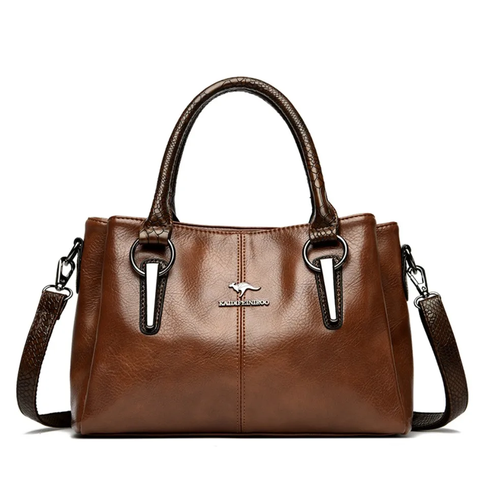 sacs à main de luxe en cuir souple pour femmes, à bandoulière, de styliste, élégants, fourre tout de grande capacité, 2024