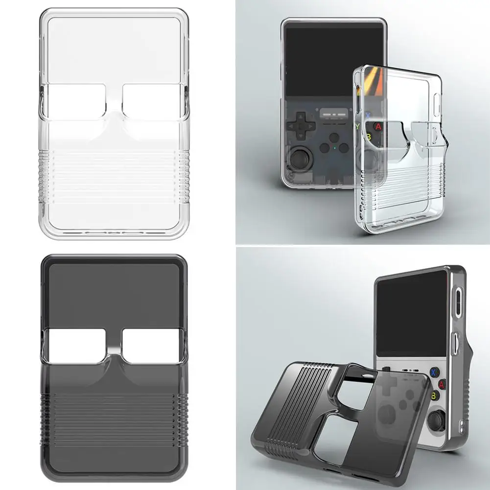 Étui de protection pour console de jeu portable r36s, housse de protection en silicone, boîte de rangement anti rayures, étui en silicone lavable pour r36s