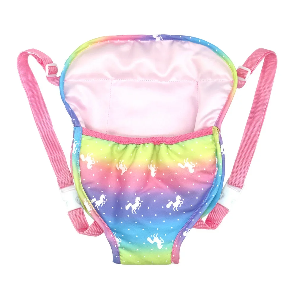 sac à dos de poupée pour poupées de 43cm, mini sac de transport, costume pour bébé né, adapté aux poupées de 18 pouces, cadeau d'anniversaire pour fille américaine