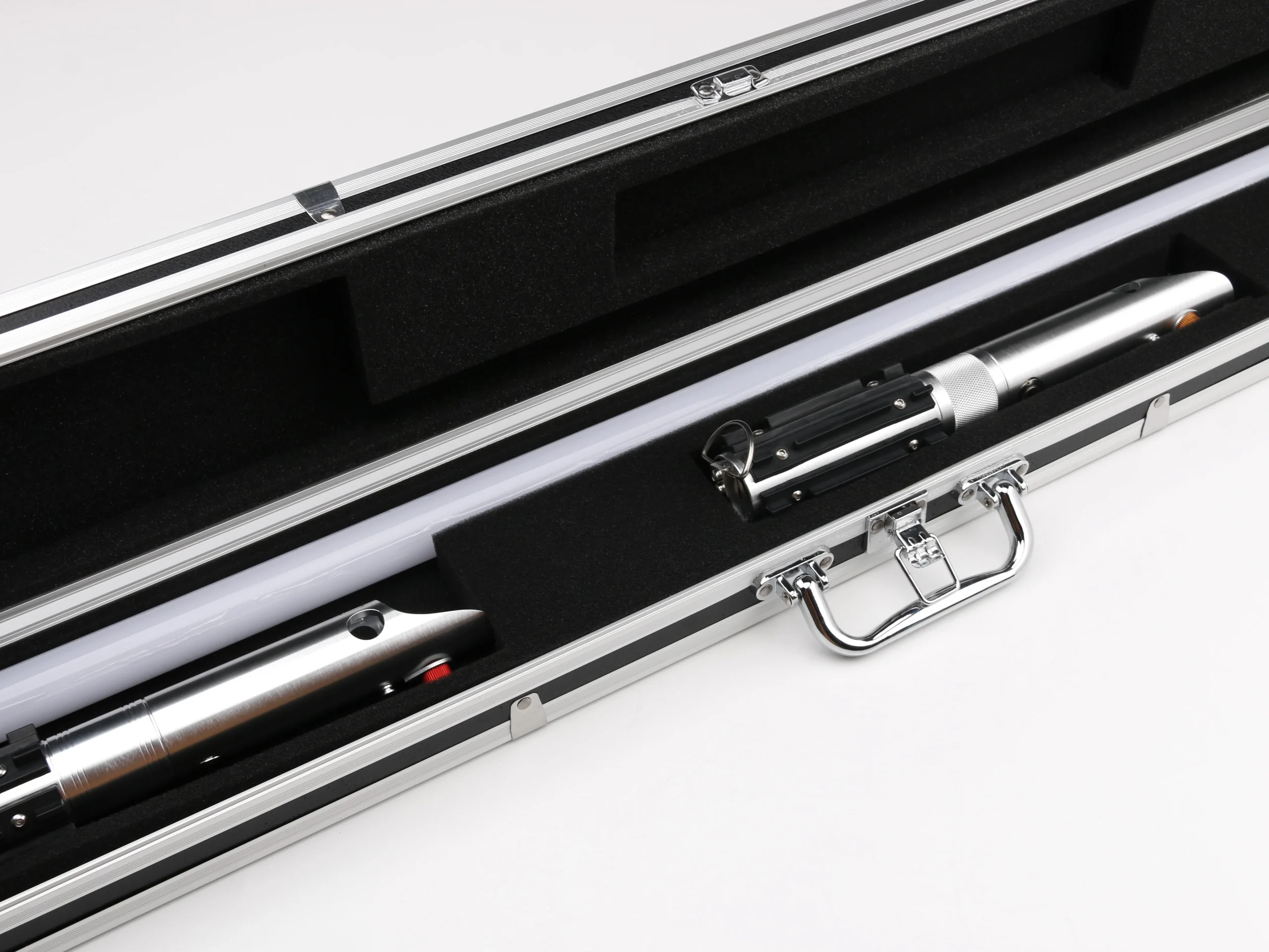 txqsaber – valise sabre laser noir et argent, pour collection d'affichage, protection, personnalisation