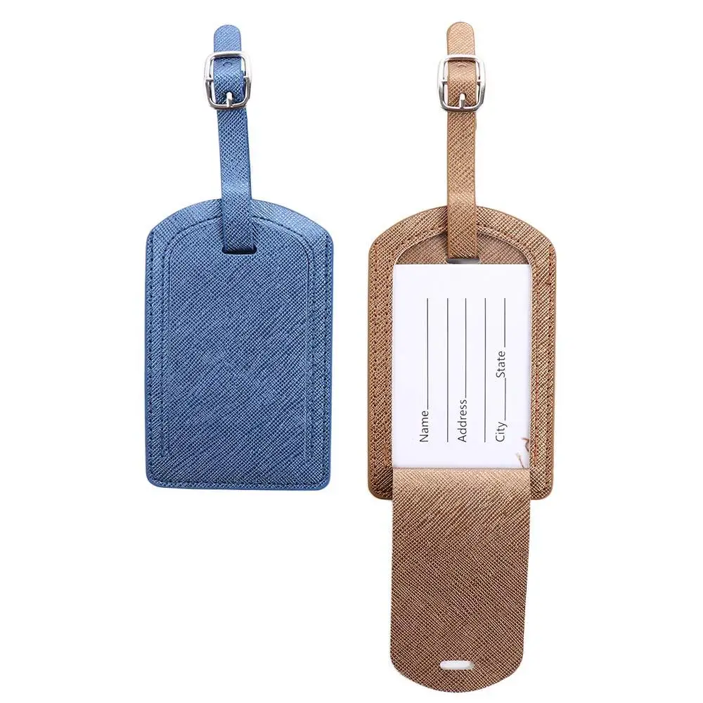 Étiquette de bagage en cuir pu pour avion, enregistrement de voyage, vacances, étiquette de valise d'avion, carte d'embarquement