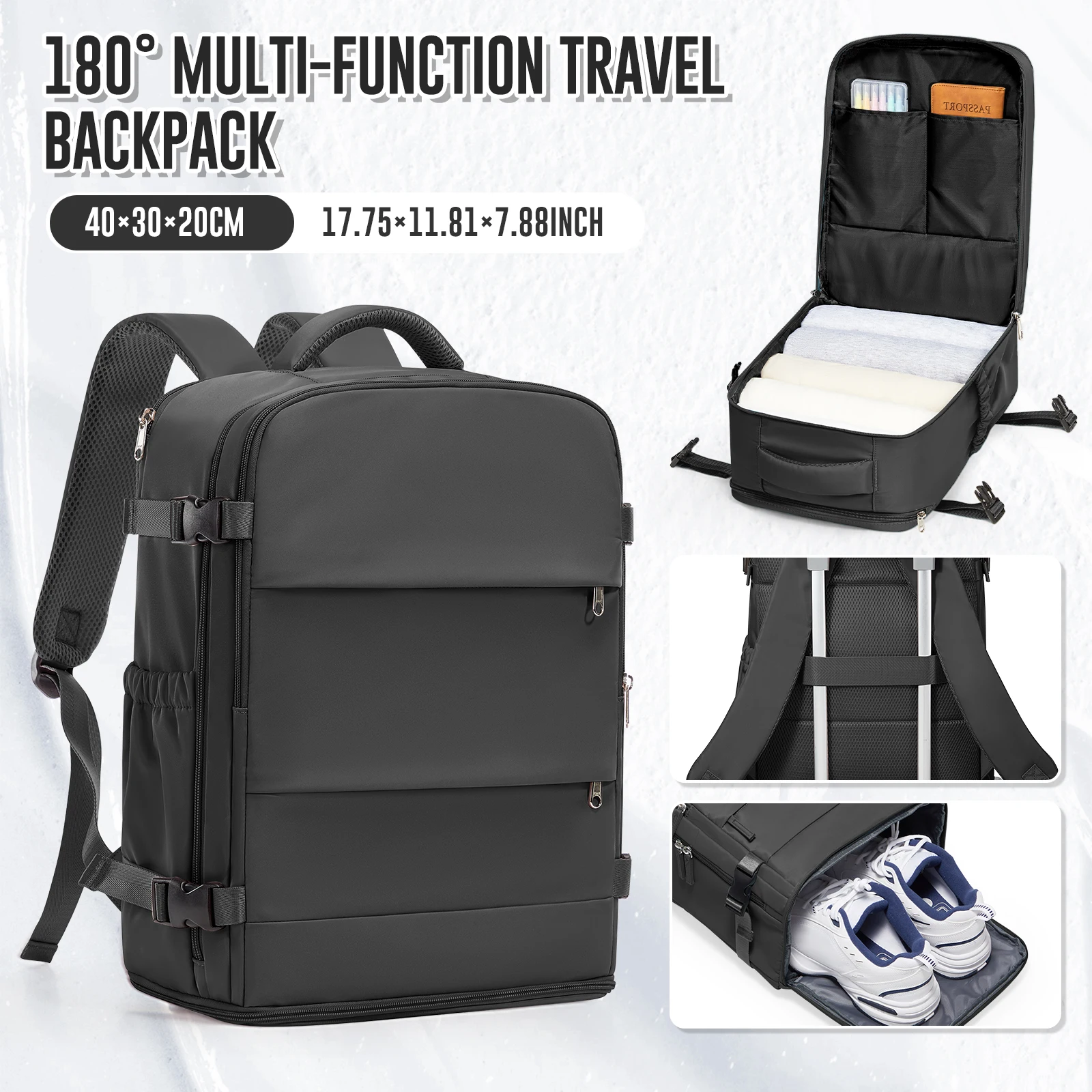 ryanair cabin bag 40x30x20 - nouveau sac à dos de voyage easyjet bagage à main sac à dos pour un usage décontracté sac à dos pour ordinateur portable, d'affaires