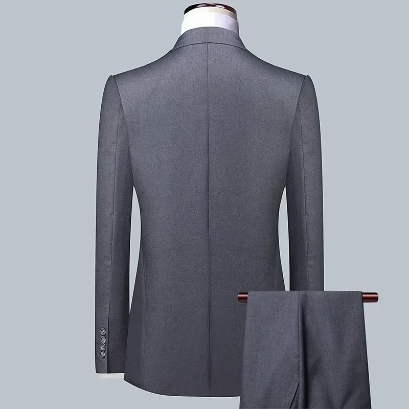 costume pour hommes 8xl (blazer + gilet + pantalon) mode business gentleman professionnel mince décoration extérieure corps mariage costume décontracté