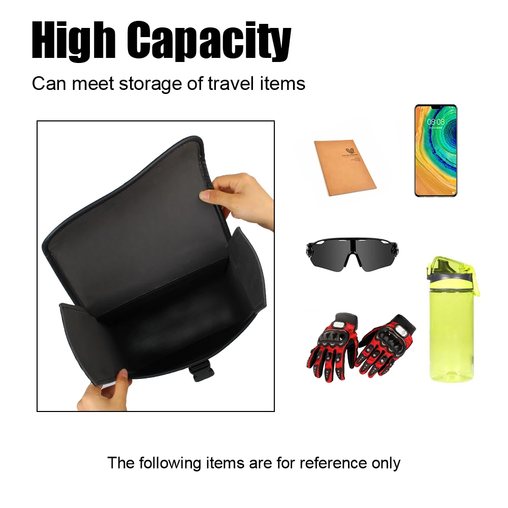 sacs de selle de moto rétro, pochette mallette de rangement, valise de réservoir de bagages latéraux, sacs en cuir pu/pvc, accessoires de moto