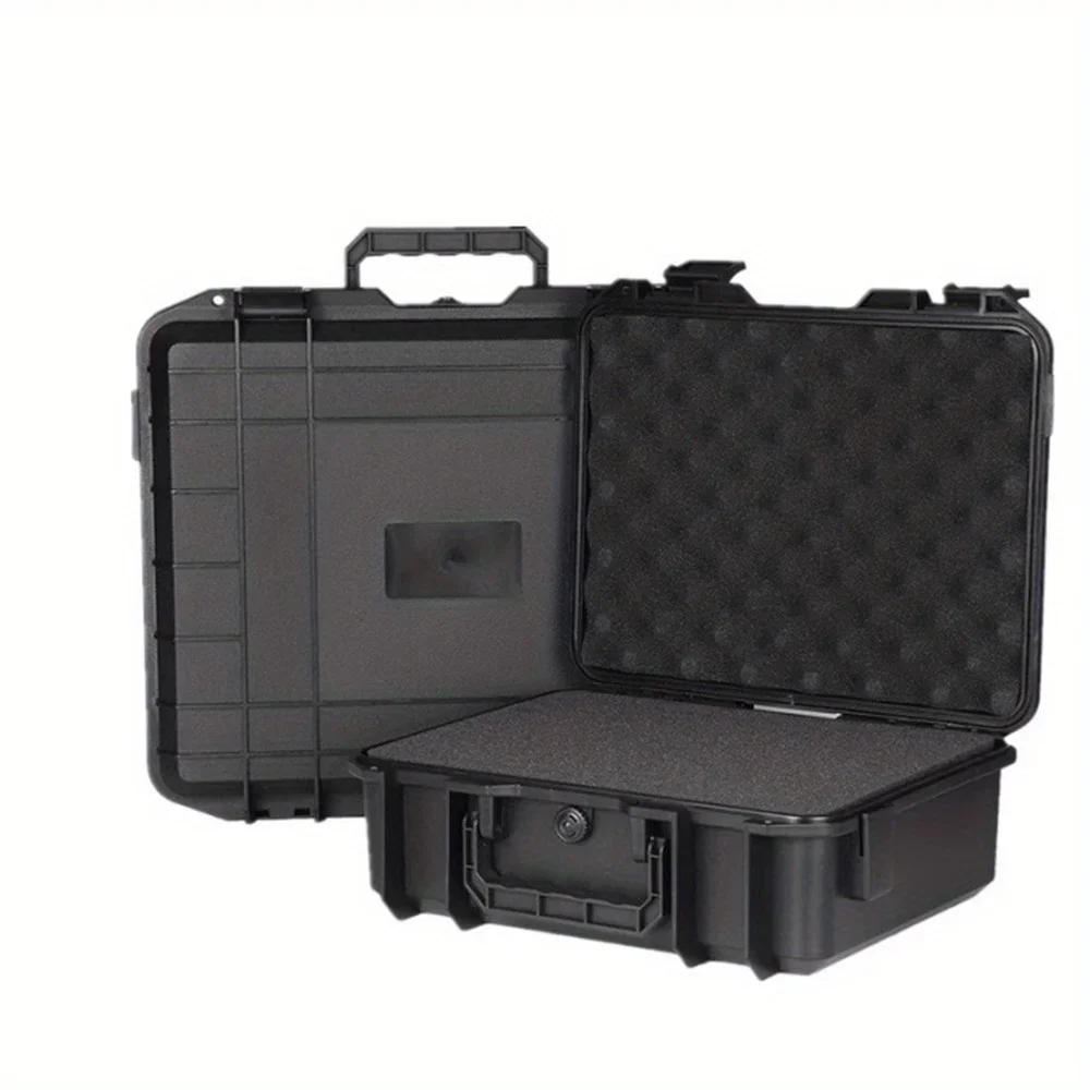 Étui de transport rigide étanche, boîte à outils avec boîte de rangement d'éponge prédécoupée, protection de sécurité, organisateur, boîte de matériel résistante aux chocs