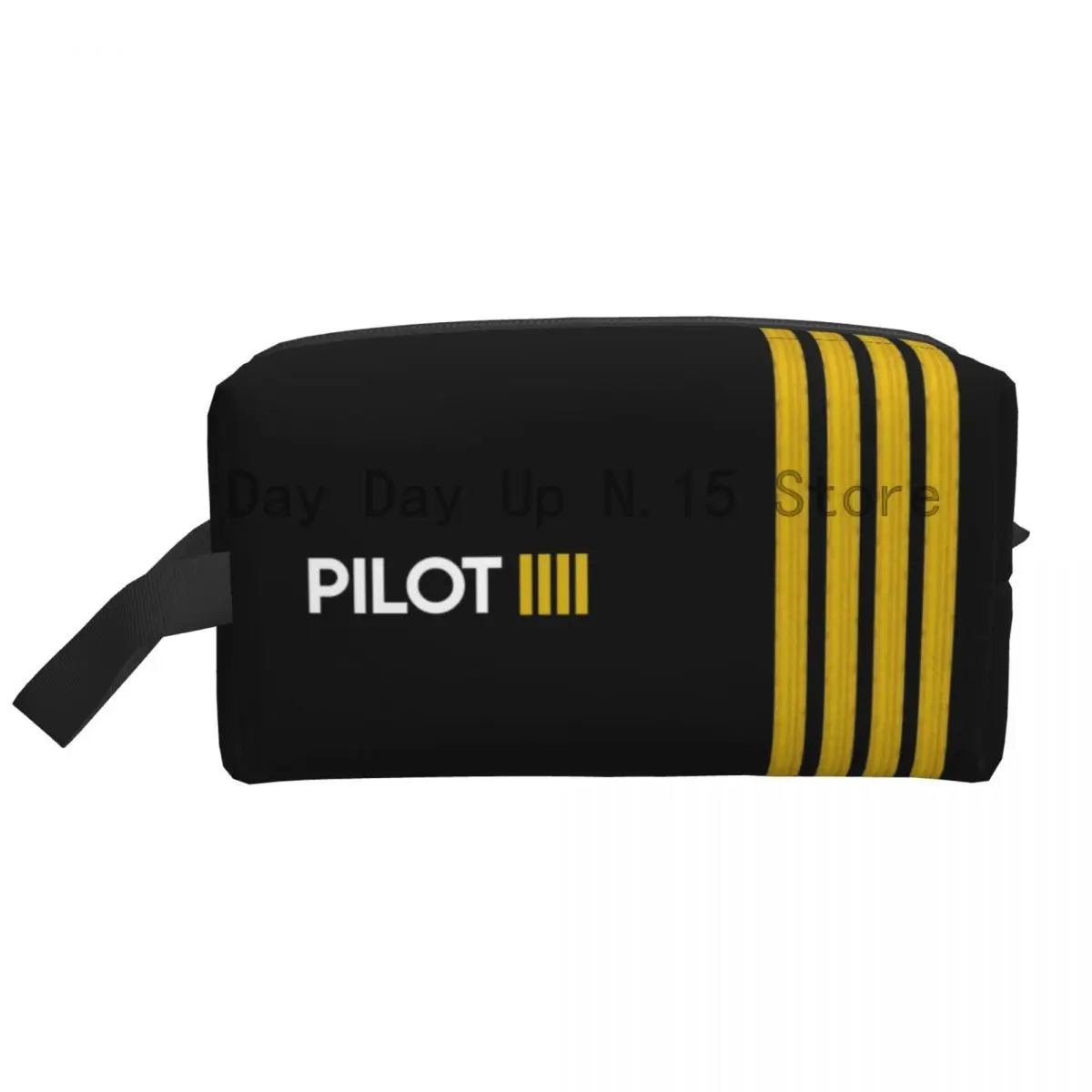 trousse à cosmétiques de grande capacité, trousse de maquillage, rangement de beauté, trousses de toilette, pilote, capitaine strihear, avion d'aviation, happator, mode