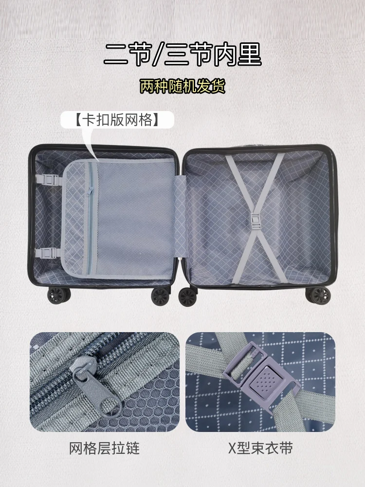 petite valise de voyage légère de 18 pouces, peut être embarquée avec verrouillage par mot de passe, roues universelles