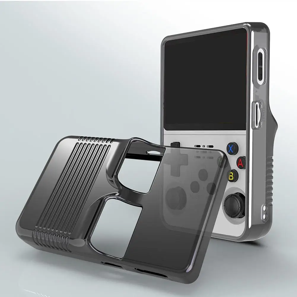 Étui de protection pour console de jeu portable r36s, housse de protection en silicone, boîte de rangement anti rayures, étui en silicone lavable pour r36s