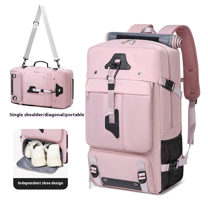 sac de voyage de grande capacité 55l pour hommes, valise pour ordinateur portable 15.6 pouces, sac à dos multifonction étanche, sacs de camping en plein air