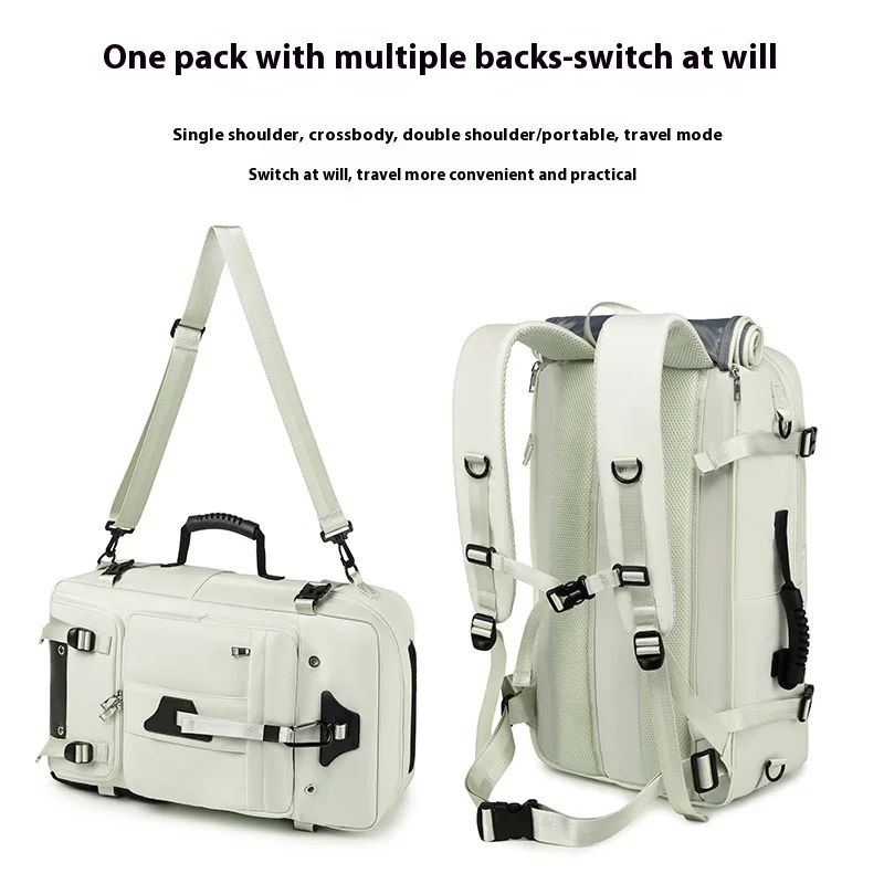 sac de voyage de grande capacité 55l pour hommes, valise pour ordinateur portable 15.6 pouces, sac à dos multifonction étanche, sacs de camping en plein air