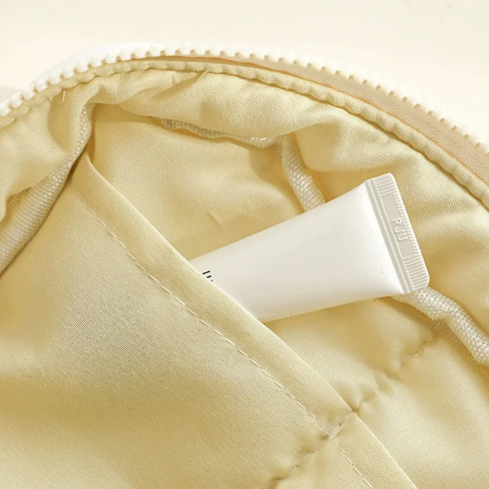 valise matelassée trousse de maquillage bouffante carrée pochette cosmétique douce grande capacité sac de rangement de soins de la peau pour les femmes