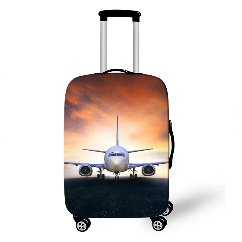 juste de valise artificiel astique de 18 à 32 pouces pour voyage, camping, chariot, carte 3d, avion, protection anti poussière
