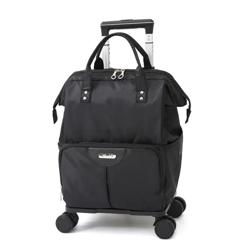 sac à roulettes pour voyage sacs à roulettes femmes sac à dos de voyage avec roues oxford grande capacité voyage bagages roulants valise sac