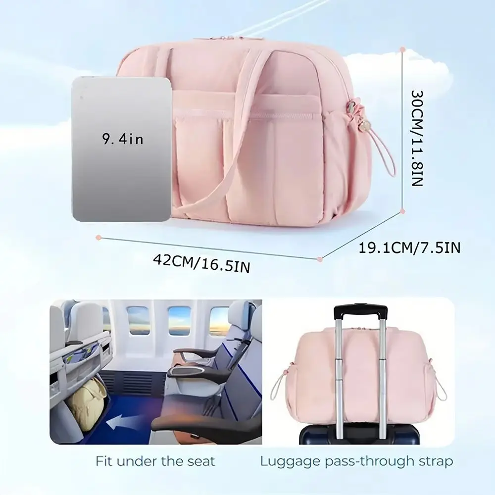sac polochon de voyage de grande capacité, séparation sèche et humide, valise de voyage étanche, légère, style nuage