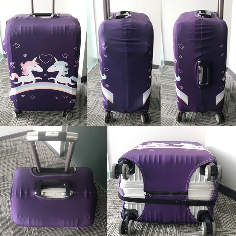 housse de valise de voyage pour avion go, carte d'avion, boîtier de chariot élastique de voyage, housse de protection anti poussière pour bagages, cadeau